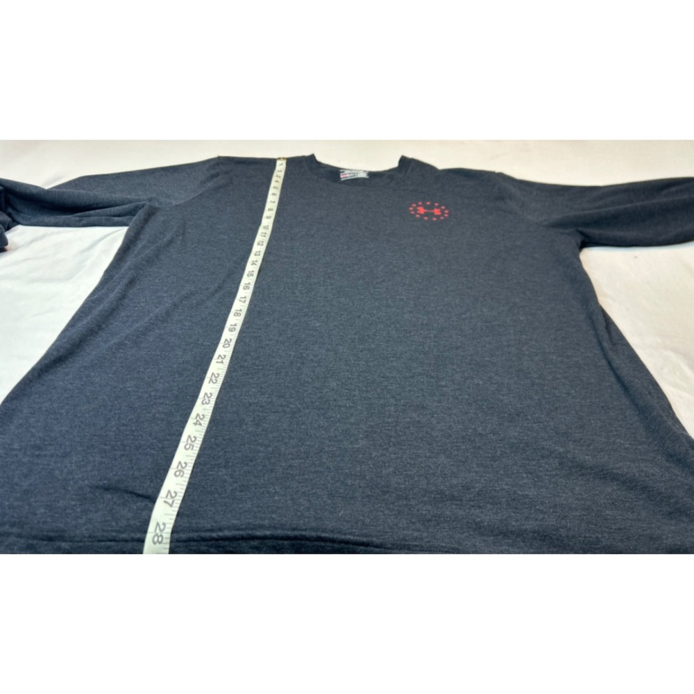 Under Armour Freedom Wounded Warrior Project Long Sleeve Shirt Gray Mens XL